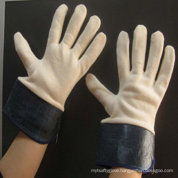 men cow split leather working safety gloves